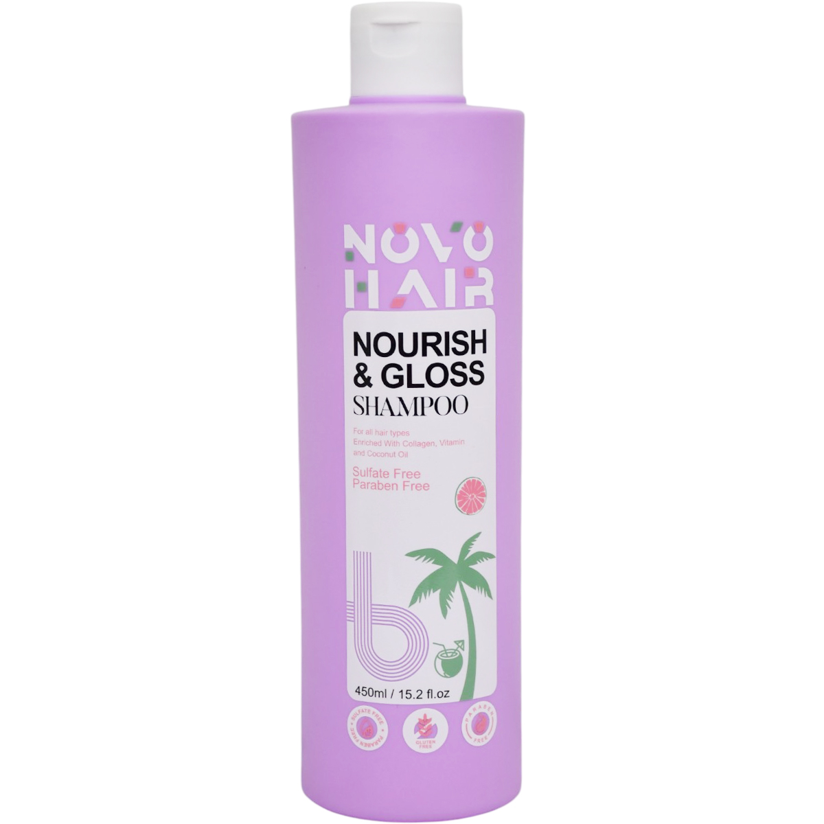 Novo Hair Nourish and Gloss Shampoo 450ml image number 0