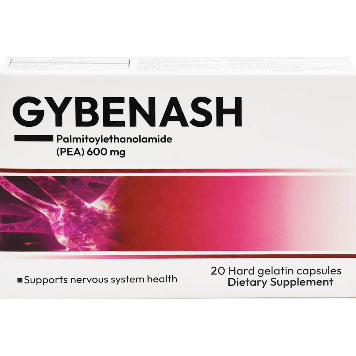 Gybenash 600 mg 20 Hard Gelatin Capsules image number 0