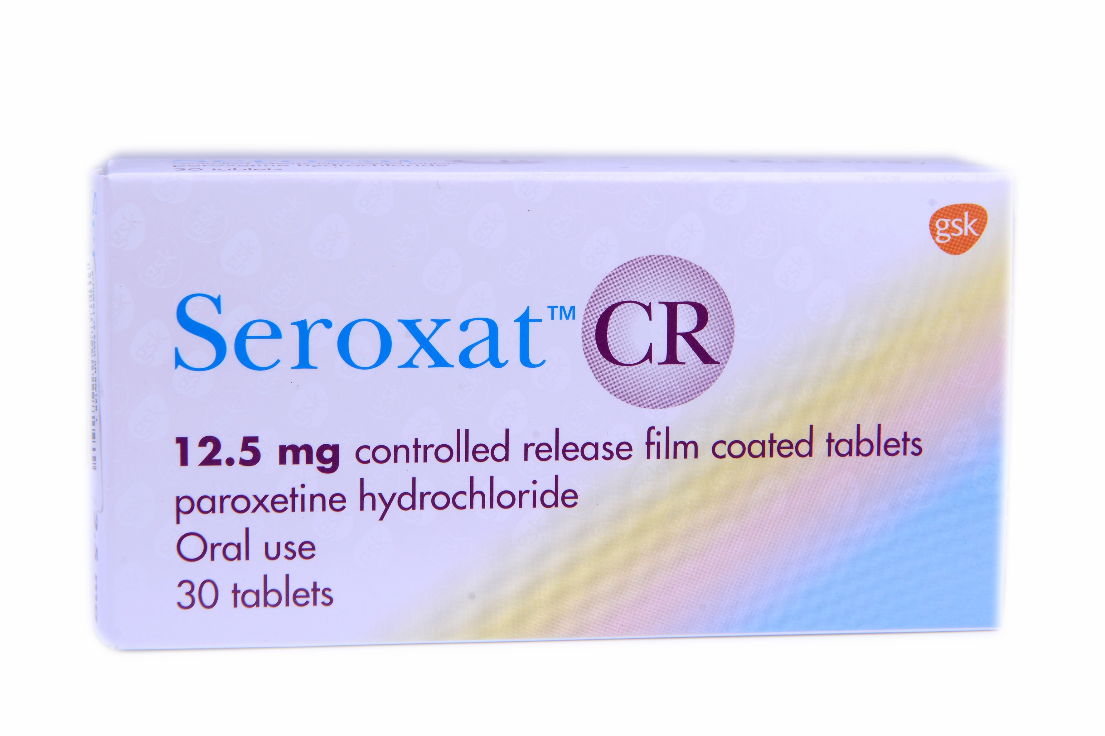 Seroxat 12.5mg Cr 30 Tablets image number 0