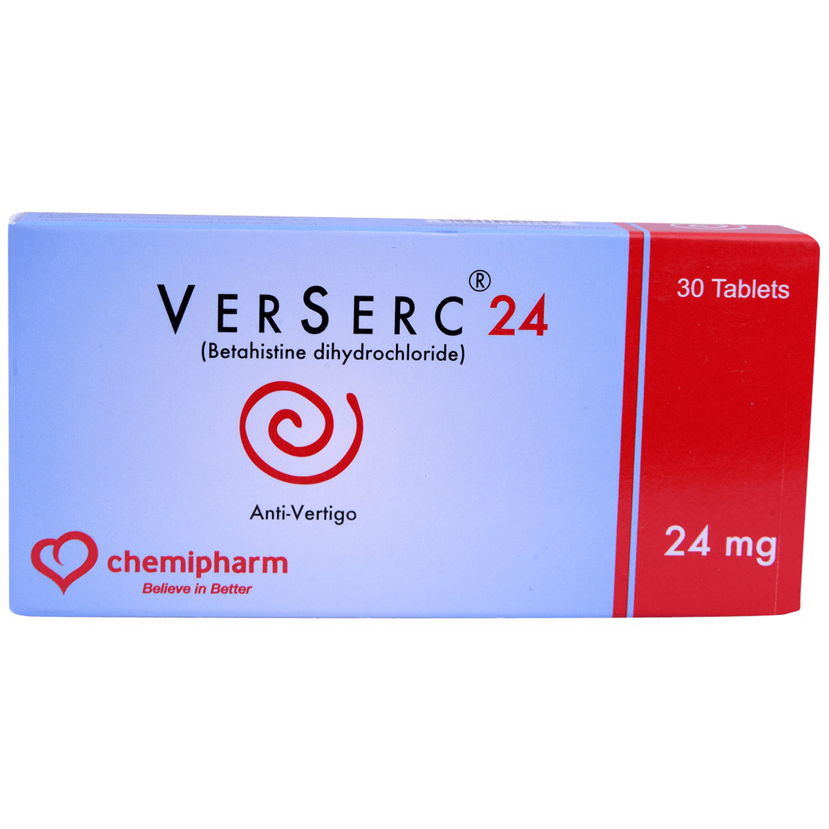 Verserc 24mg 30 Tablets image number 0