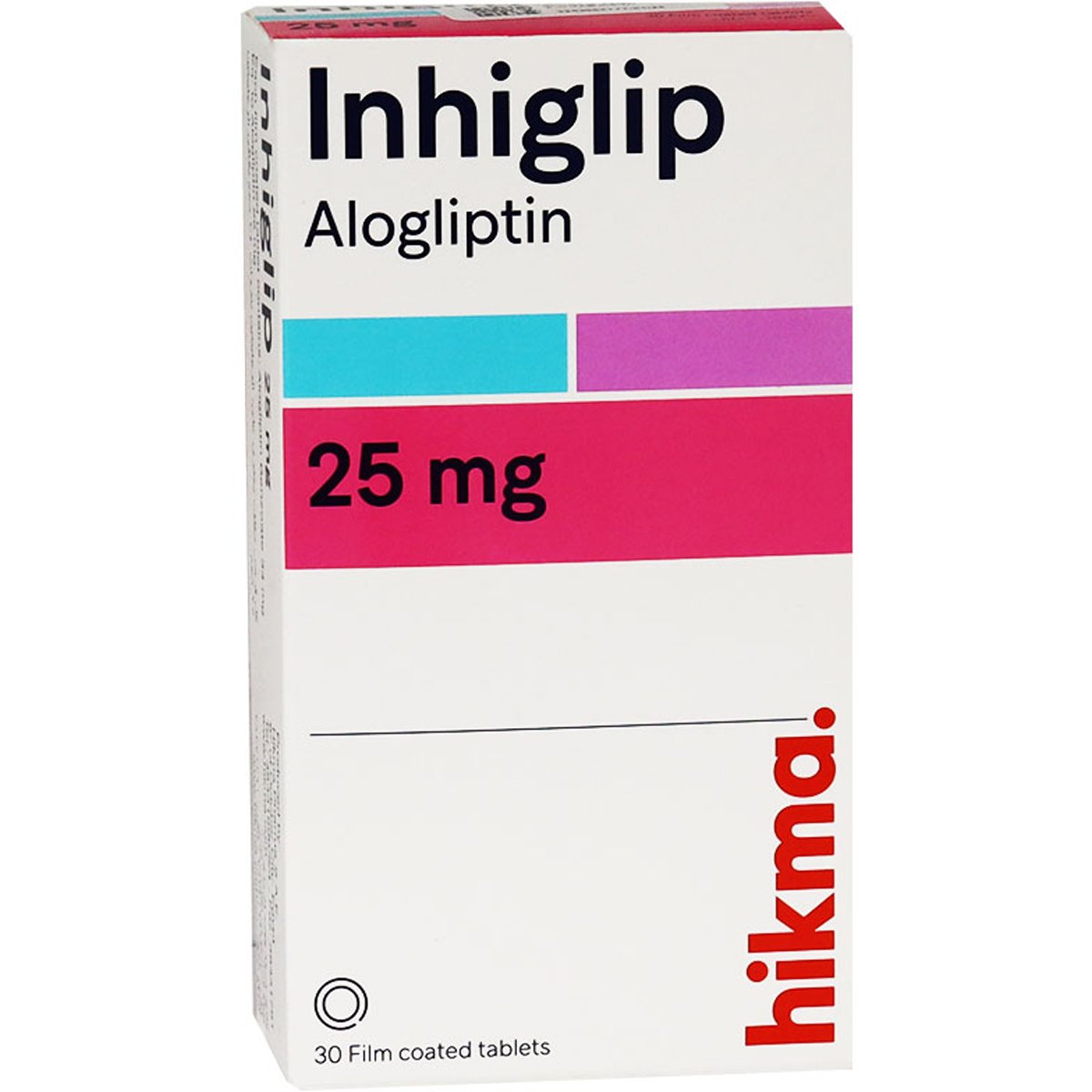 Inhiglip 25mg 30 Film Coated Tablets image number 0