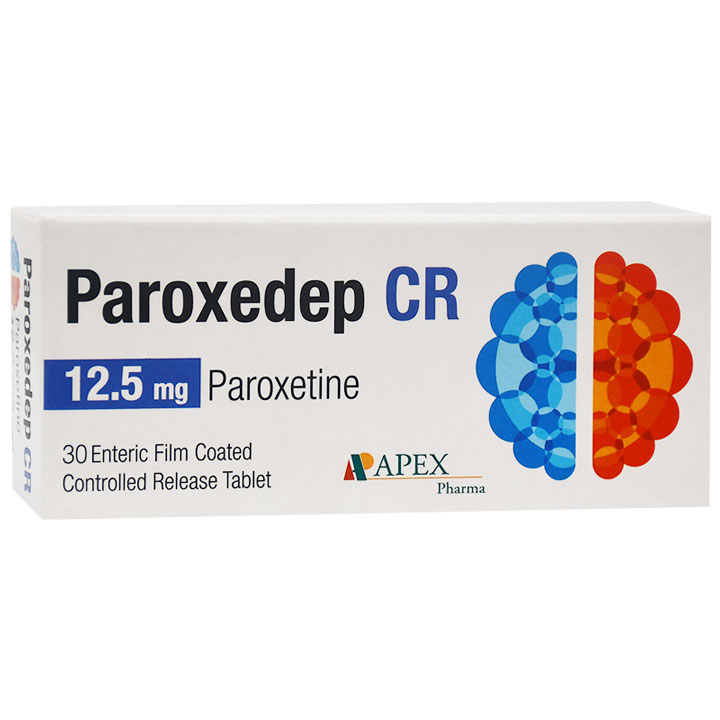 Paroxedep Cr 12.5mg 30 Enteric Film Coated Tablet image number 0