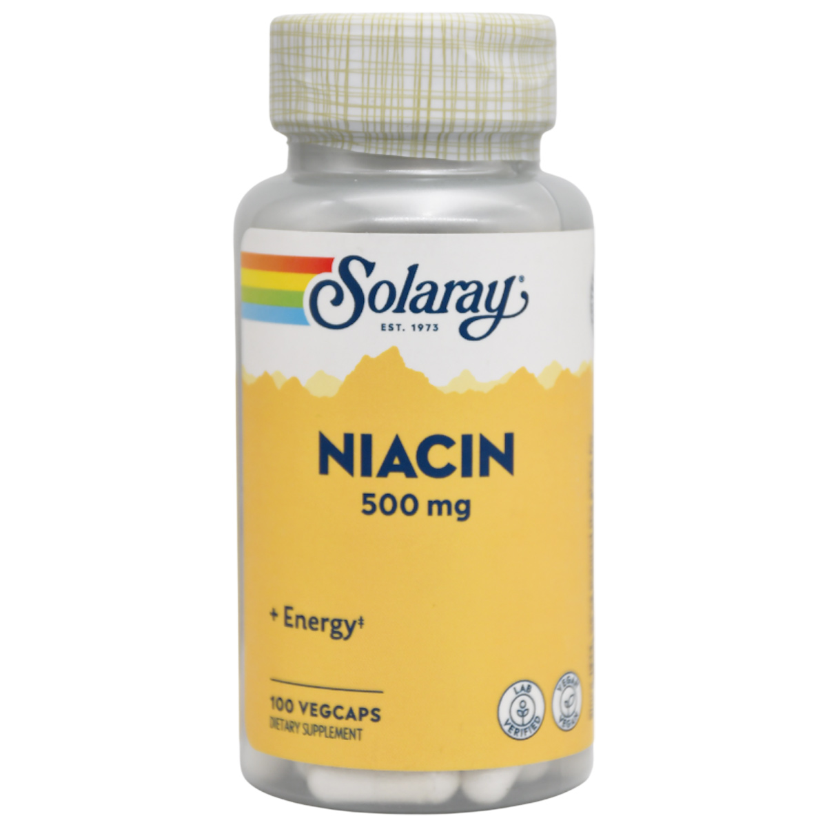 Solaray Niacin 500 mg 100 Vegcaps image number 0