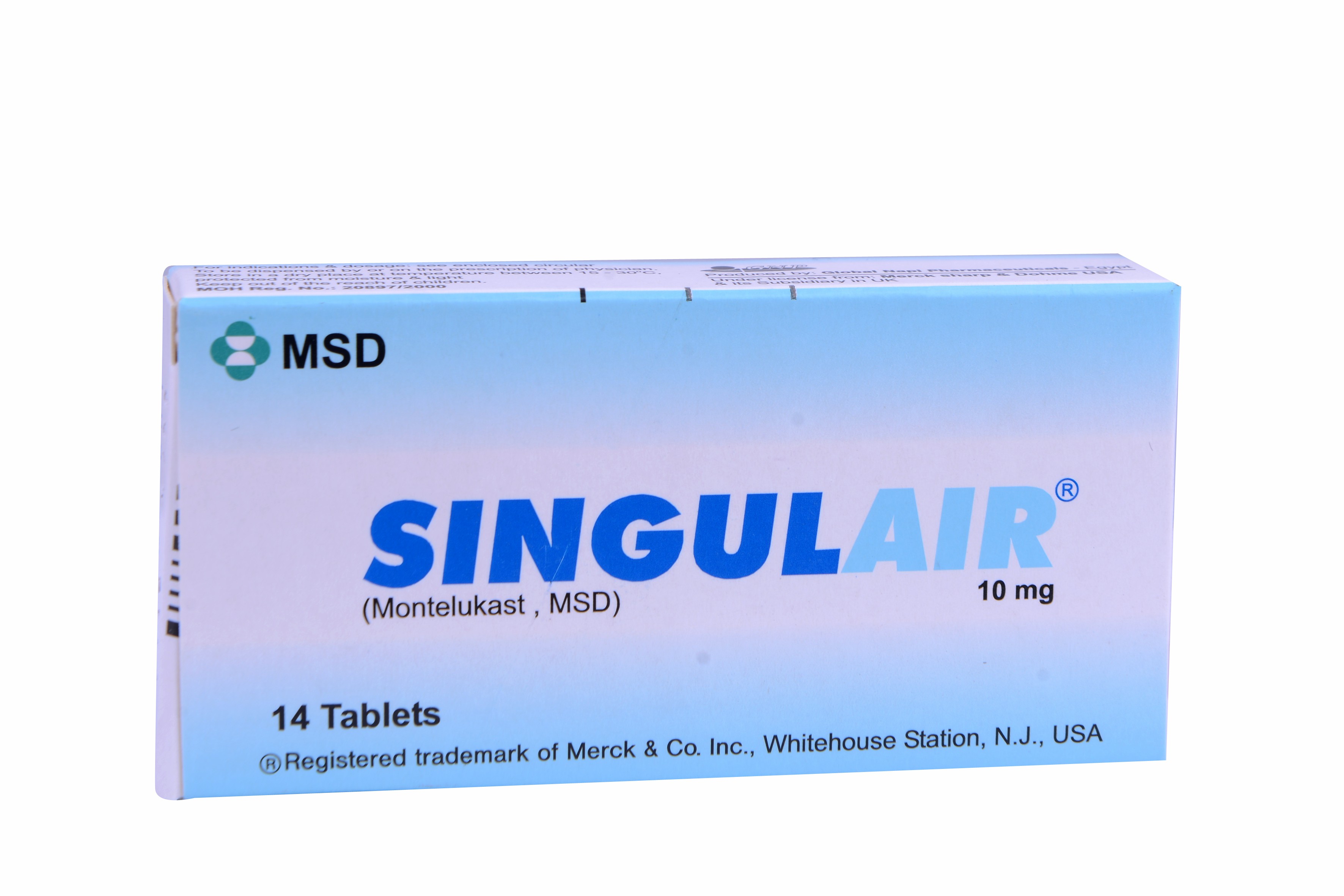 Singulair 10mg 14 Tablets image number 0