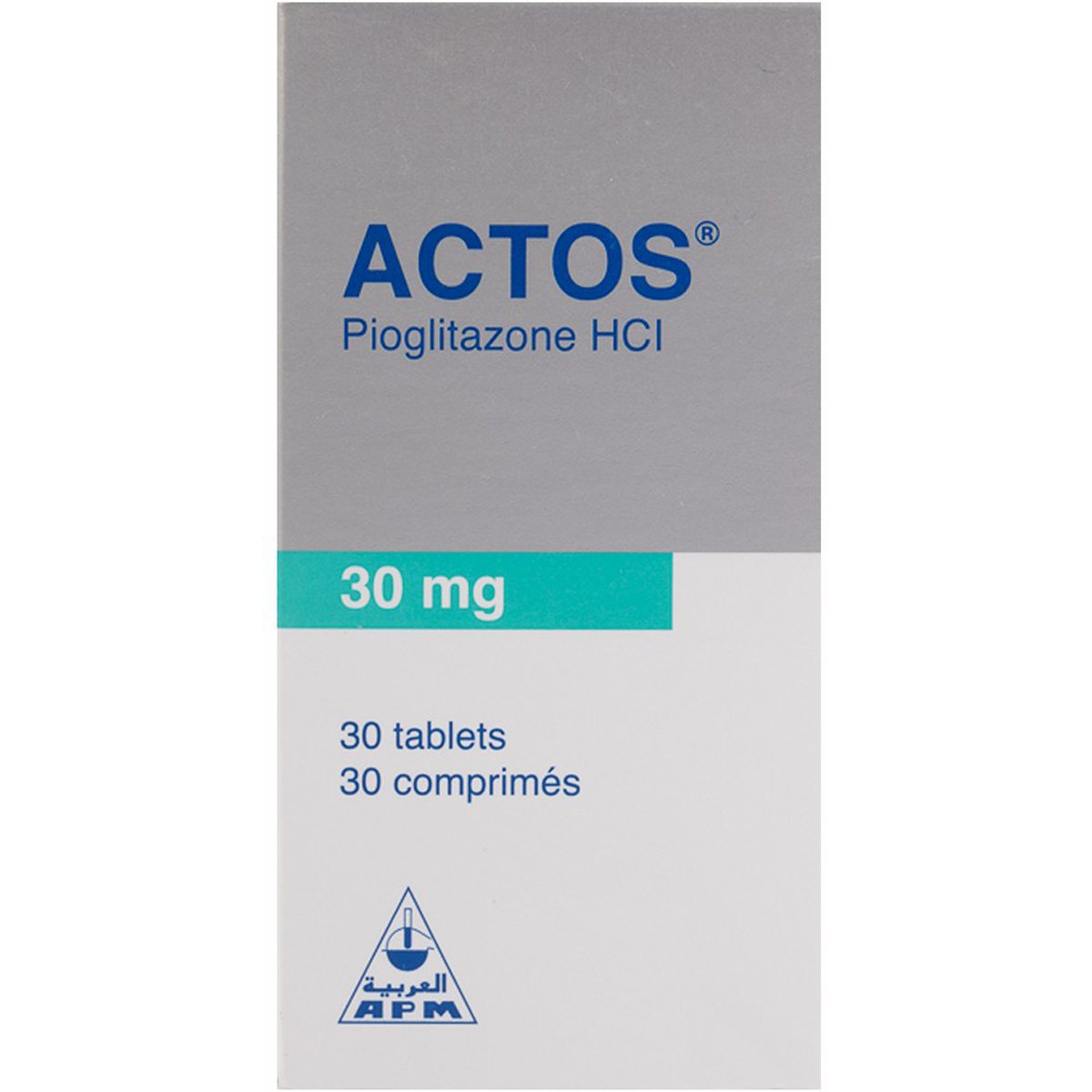 Actos 30mg 30 Tablets image number 0