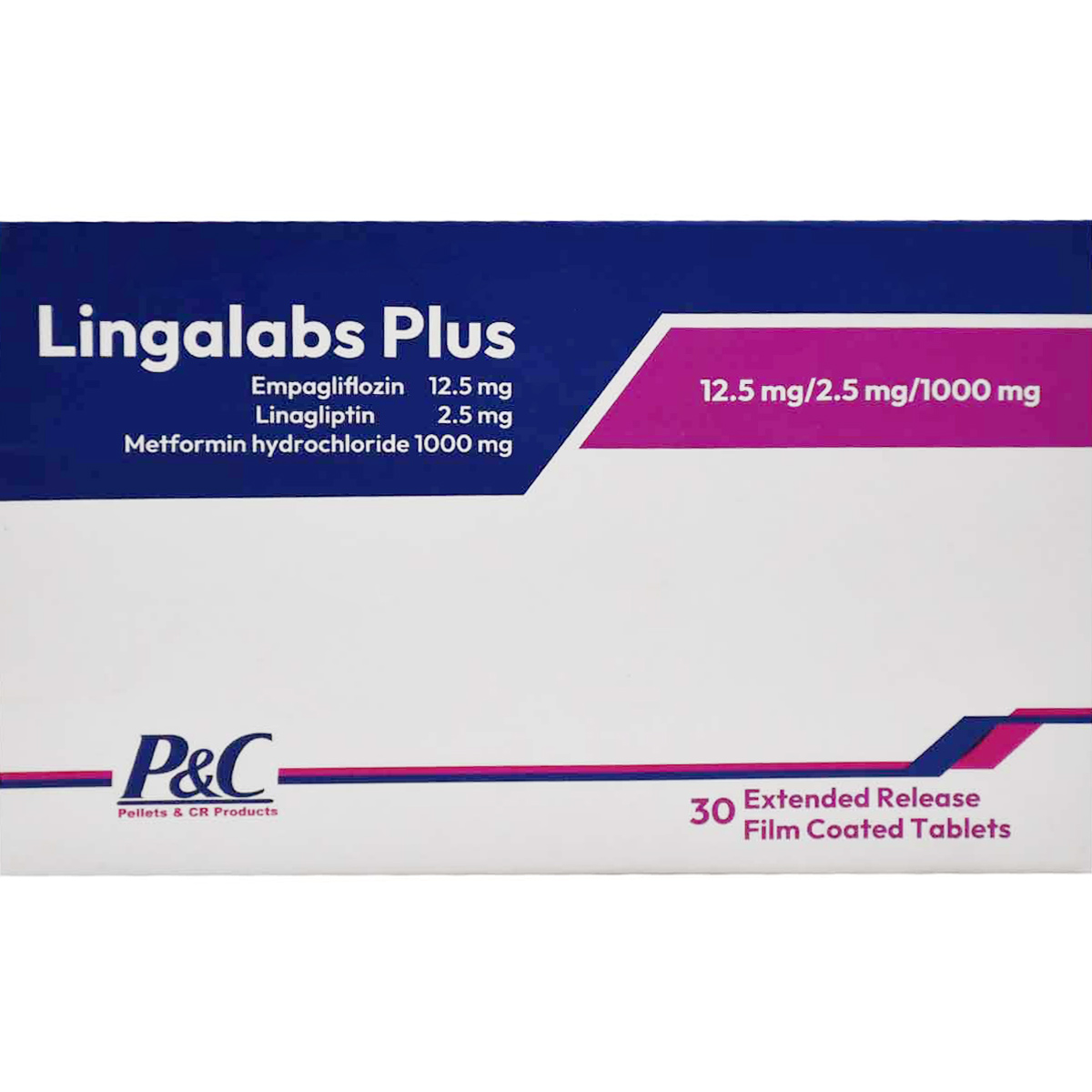Lingalabs Plus 12.5/2.5/1000mg 30 Film Coated Tablets image number 0