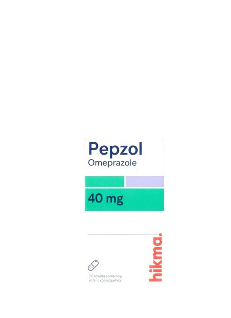 Pepzol 40mg 7 Capules image number 0