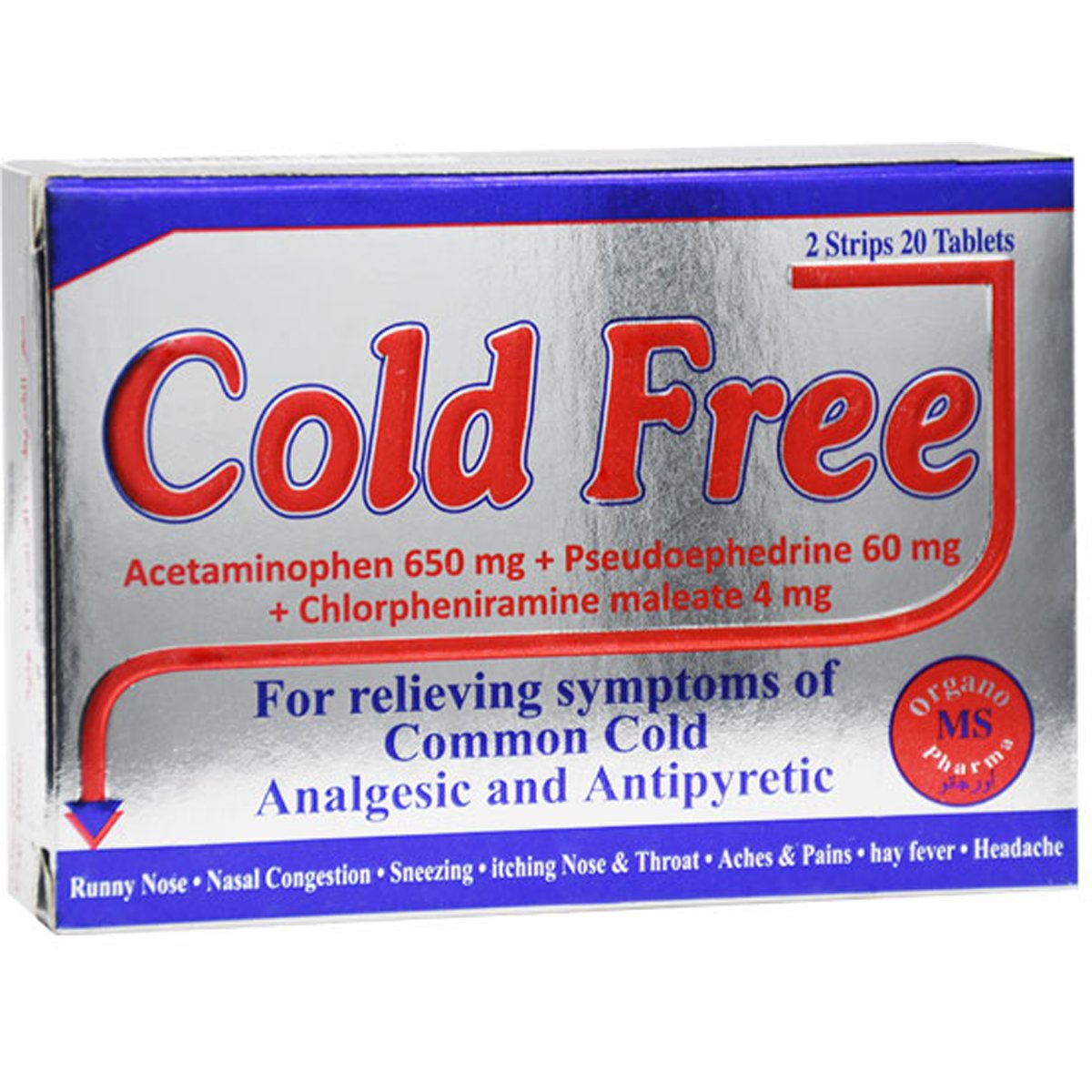 Cold Free 20 Tablet image number 0