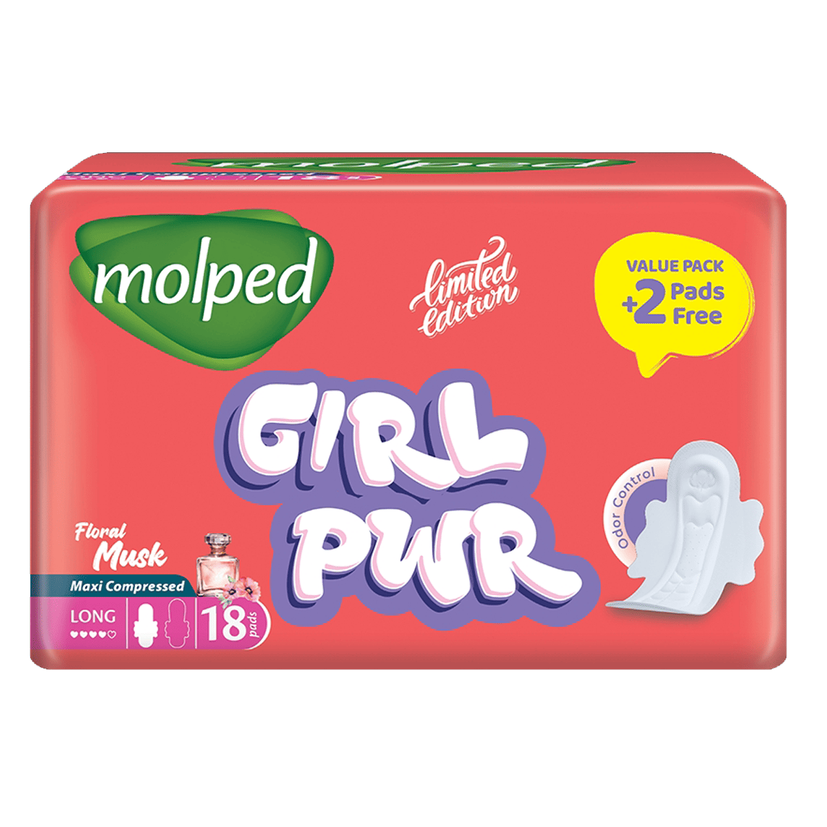 Molped Girl Pwr Musk Maxi Long 18 Pieces (Offer Pack) image number 0