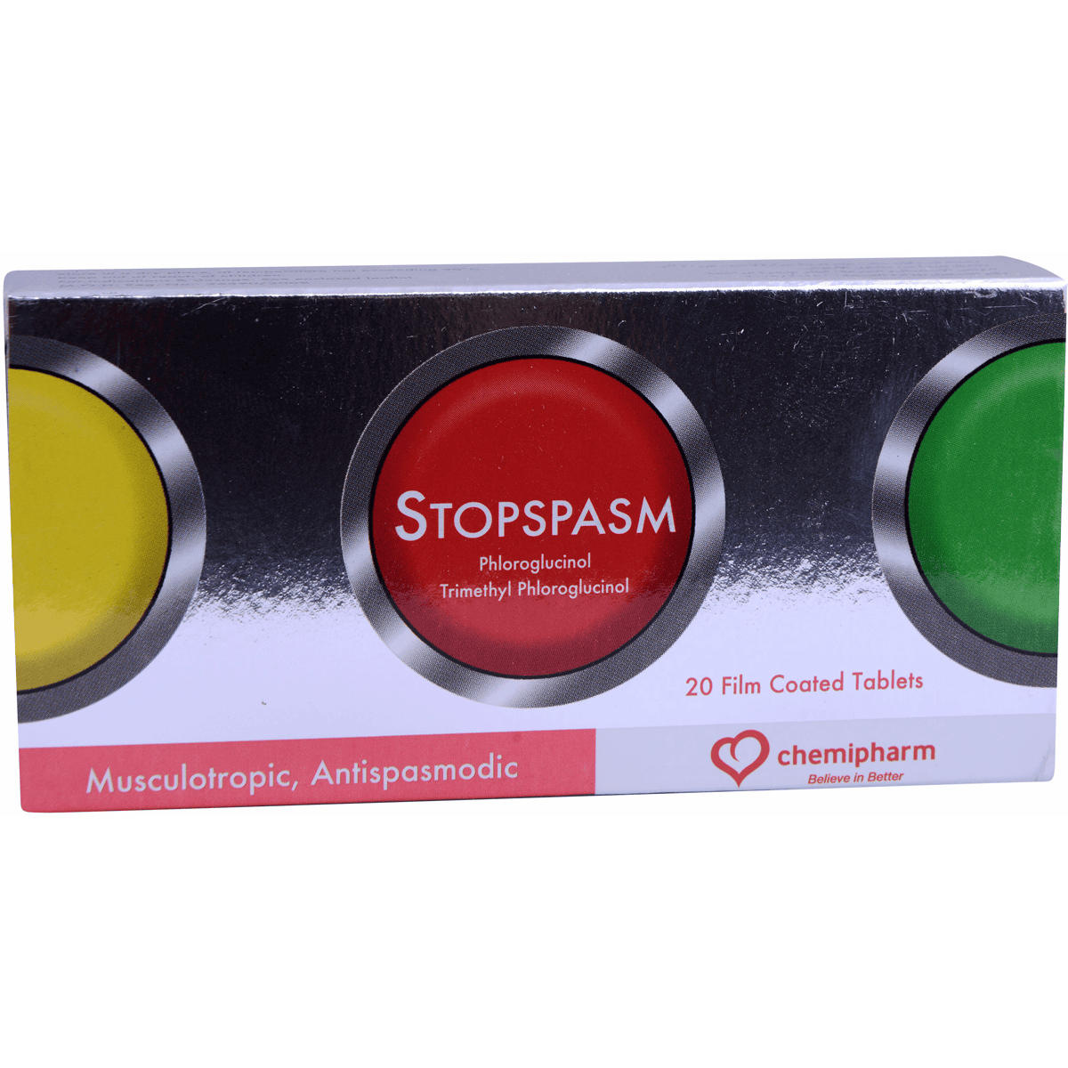 Stopspasm 20 Film Coated Tablets image number 0