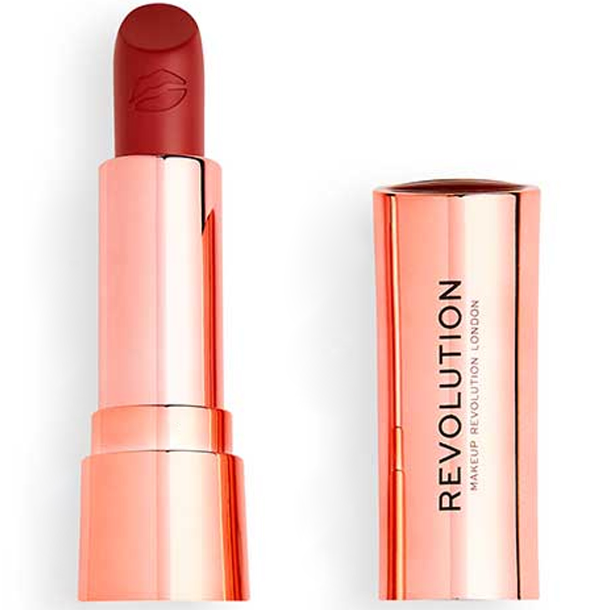 Revolution Kiss Lipstick Rose Muted Red image number 0