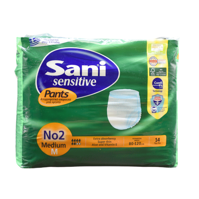 Sani Sensitive Pants (2) M (80-120cm) 14pcs image number 0