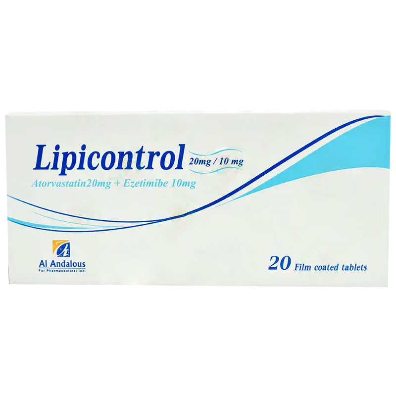 Lipicontrol 20/10mg 20 Film Coated Tablets image number 0