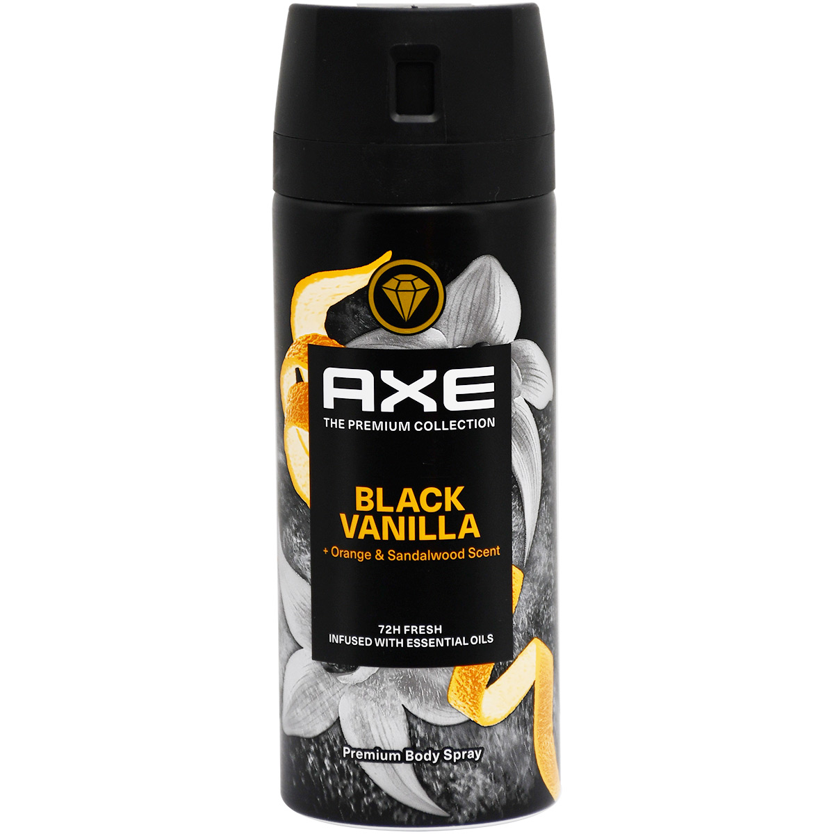 Axe Black Vanilla 72H Deodorant Spray For Men 150 ml image number 0