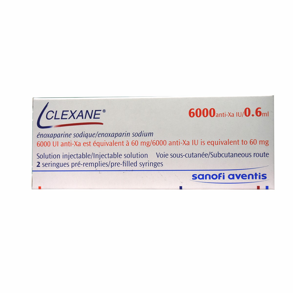 Clexane 60mg 2 Prefilled Syringe (Refrigerated) image number 0
