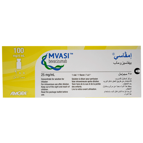 Mvasi 100mg/4ml 1 Vial (Refrigerated) image number 0