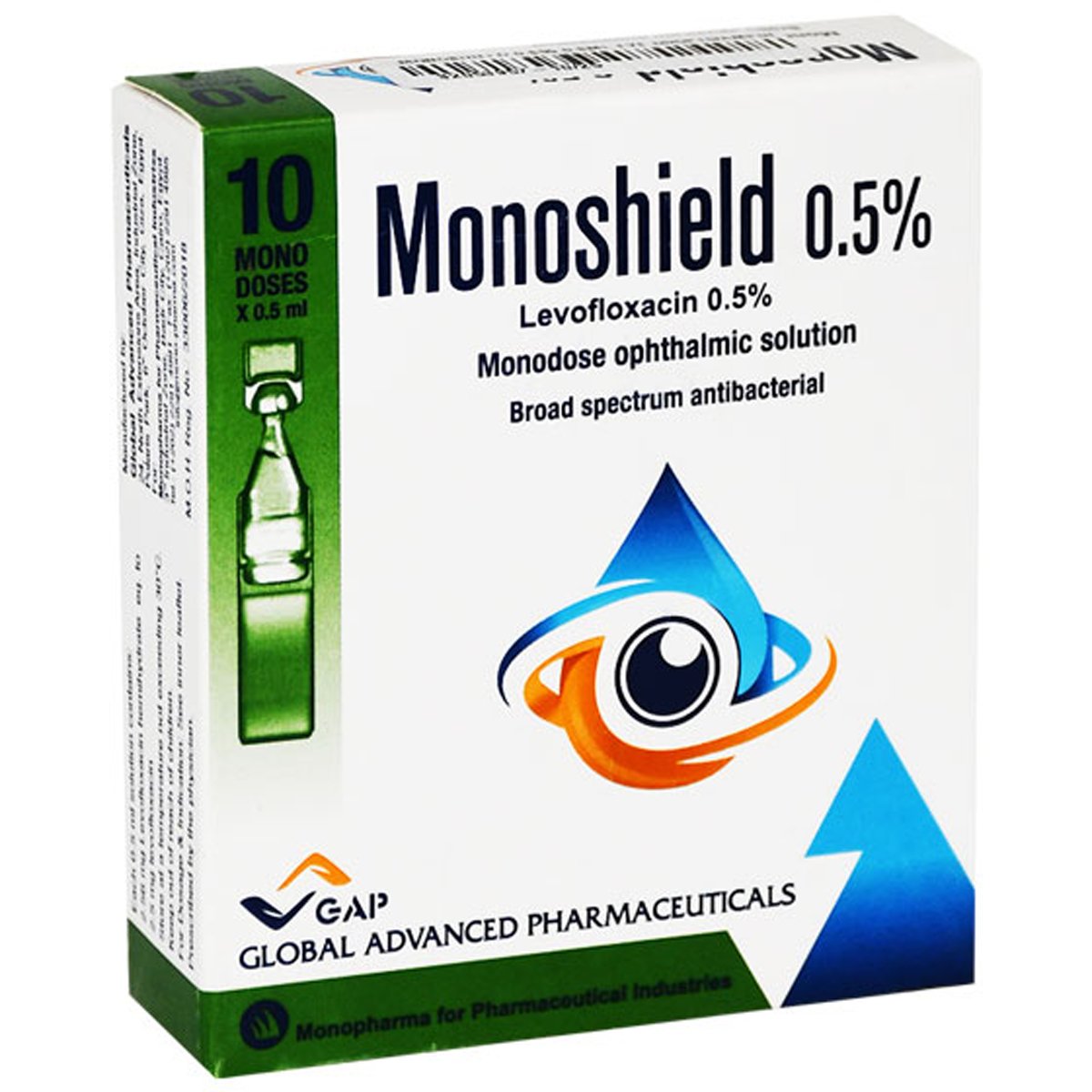 Monoshield 0.5% 0.5ml Eye Drop 10 Ampoules image number 0