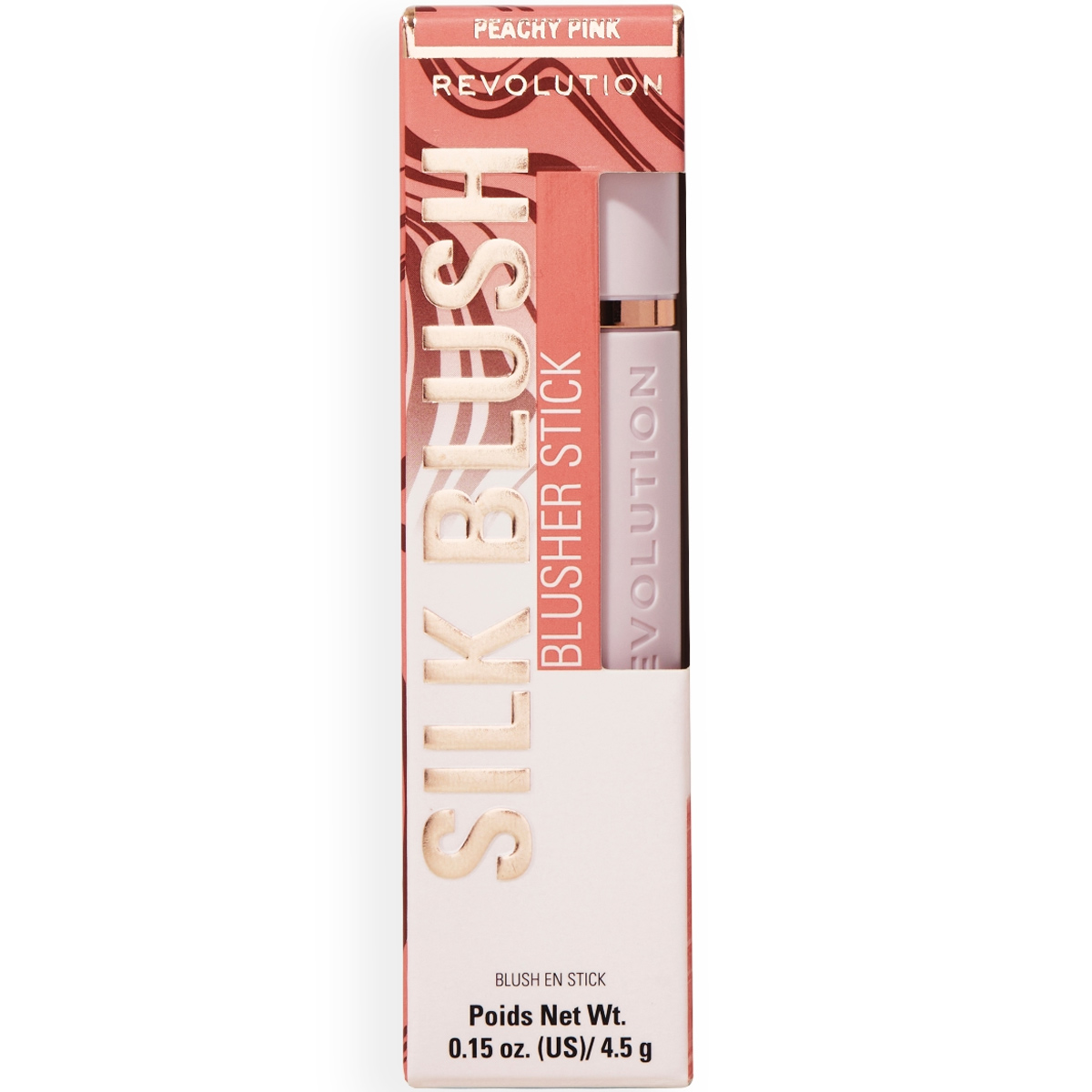 Revolution Silk Blush Stick Peachy Pink image number 0