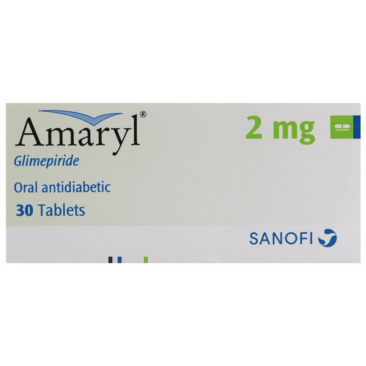 Amaryl 2mg 30 Tablets image number 0