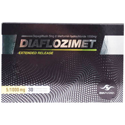 Diaflozimet 5/1000mg Extended Release 30 Tablets image number 0