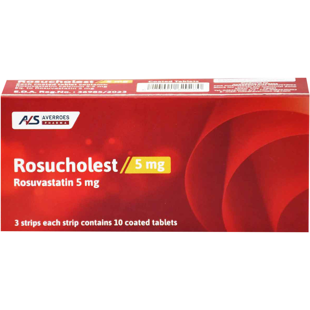 Rosucholest 5mg 30 Film Coated Tablets image number 0