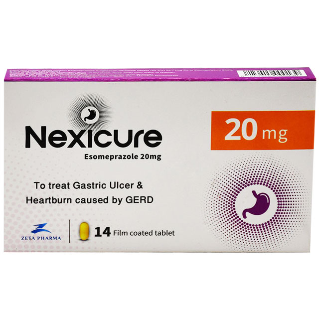 Nexicure 20mg 14 Film Coated Tablets image number 0