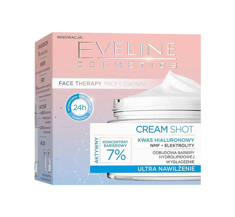 Eveline Hyaluronic Acid Ultra Moisturizing Cream Shot 50ml image number 0