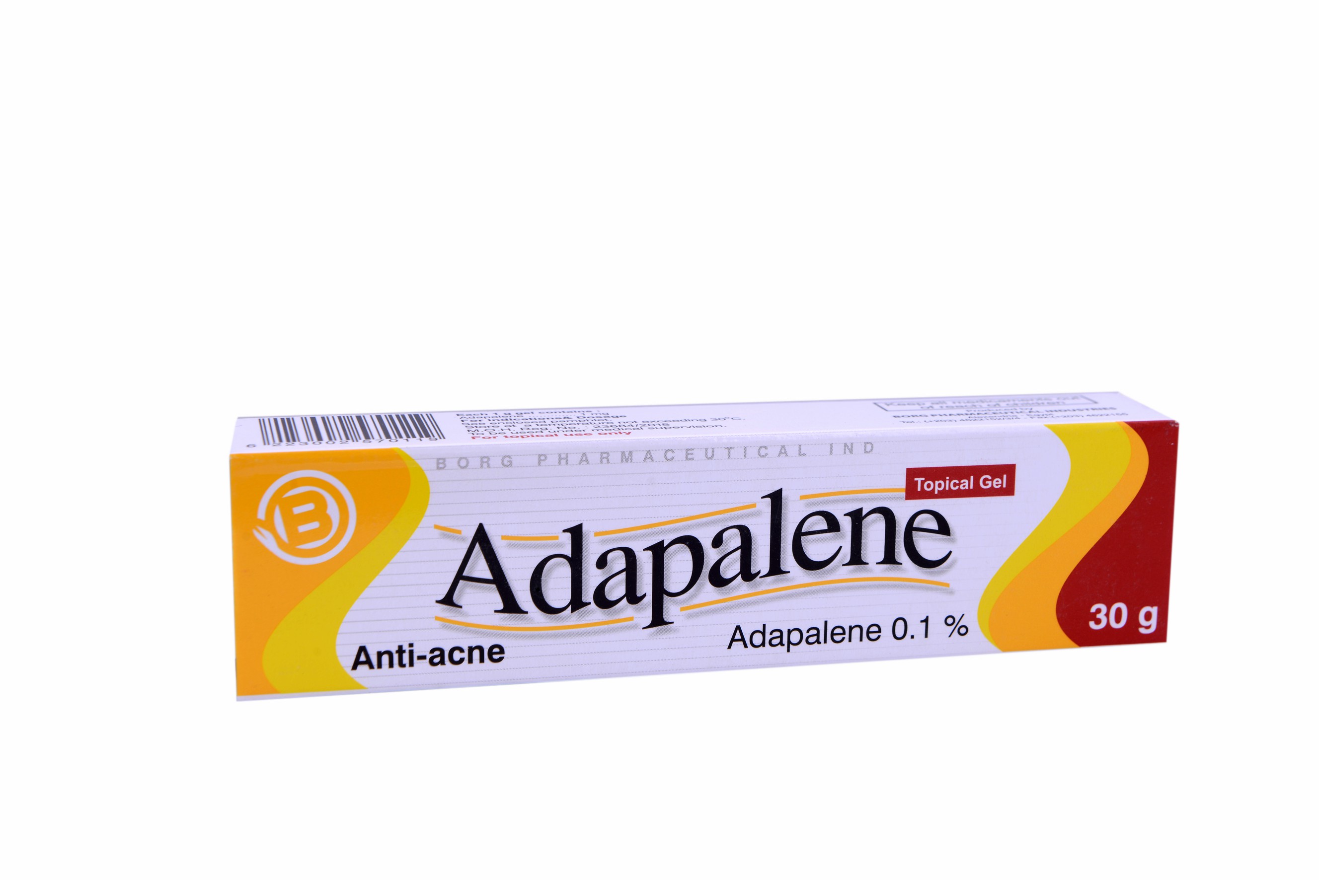 Adapalene 0.1% 30gm Gel image number 0