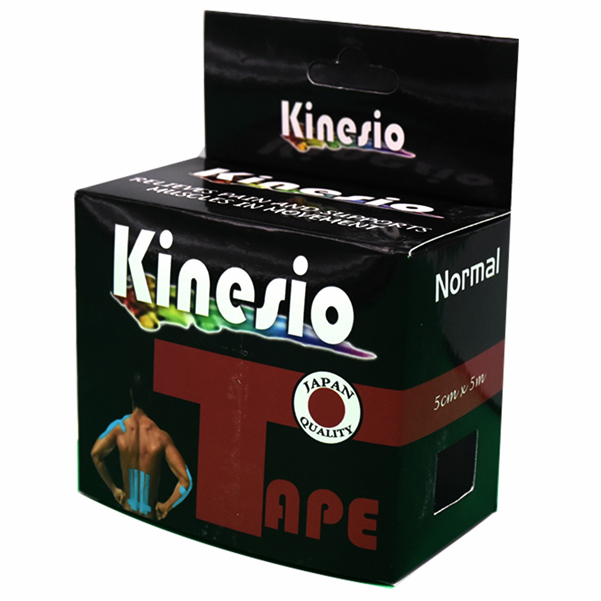 Kinesio Tape (Normal) 5mx5cm (Black) image number 0