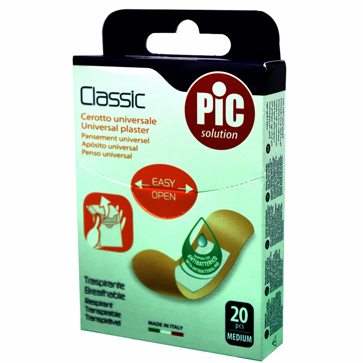 Plaster Pic Classic Med.Anti Bacterial 20pcs image number 0