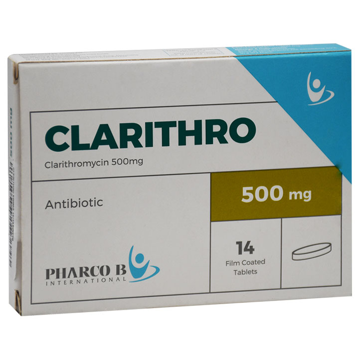 Clarithro 500mg 14 Tablet image number 0