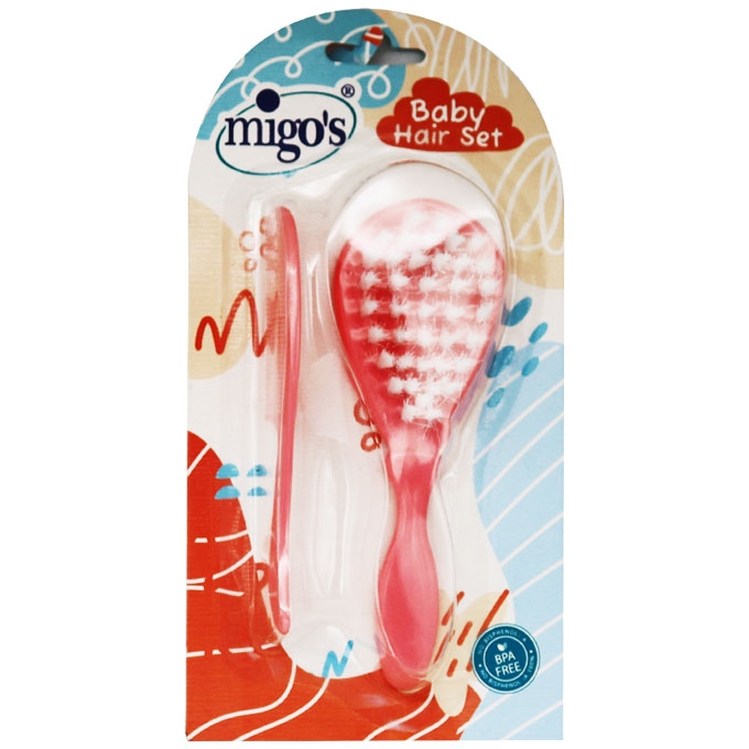 Migos Kids Hair Brush+Comb/03074 image number 0