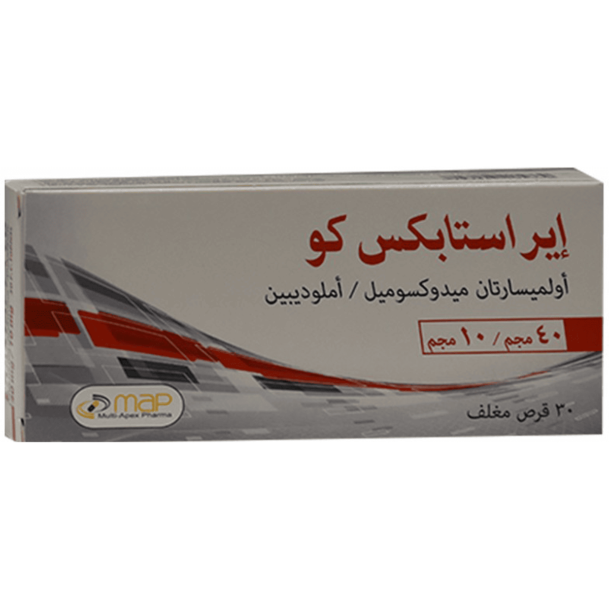 Erastapex Co 40mg/10mg 30 Film Coated Tablets image number 0