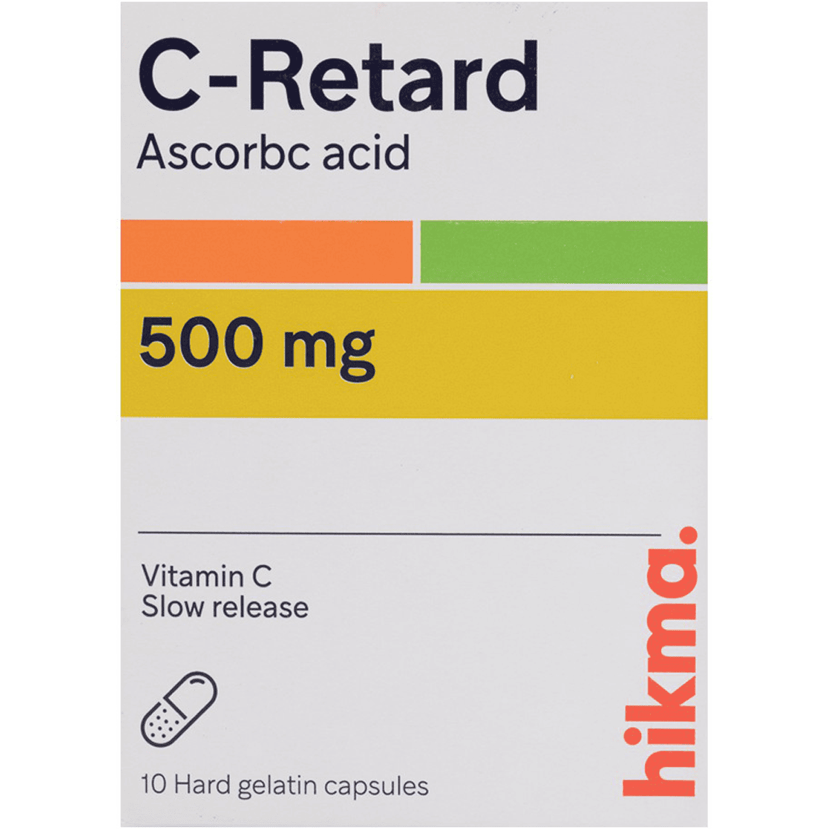 C Retard 500mg 10 Capsules image number 0