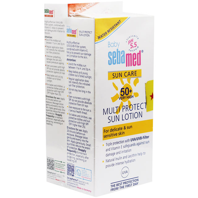 Sebamed ( Multi Protect Sun Lotion 150ml + Baby Lotion 200ml ) 1+50% (Offer Pack) image number 0