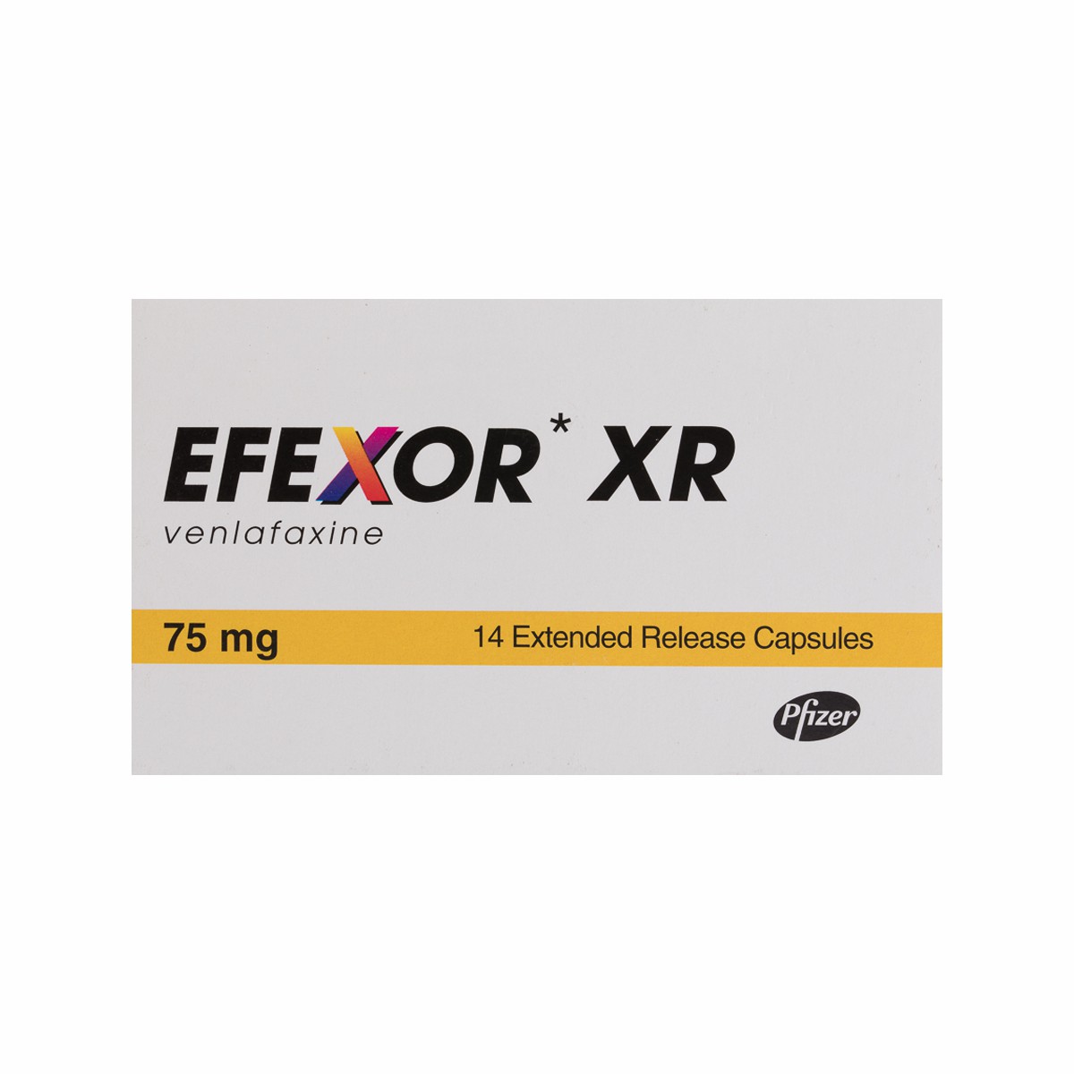 Efexor XR (Extended Release) 75mg 14 Capsules image number 0