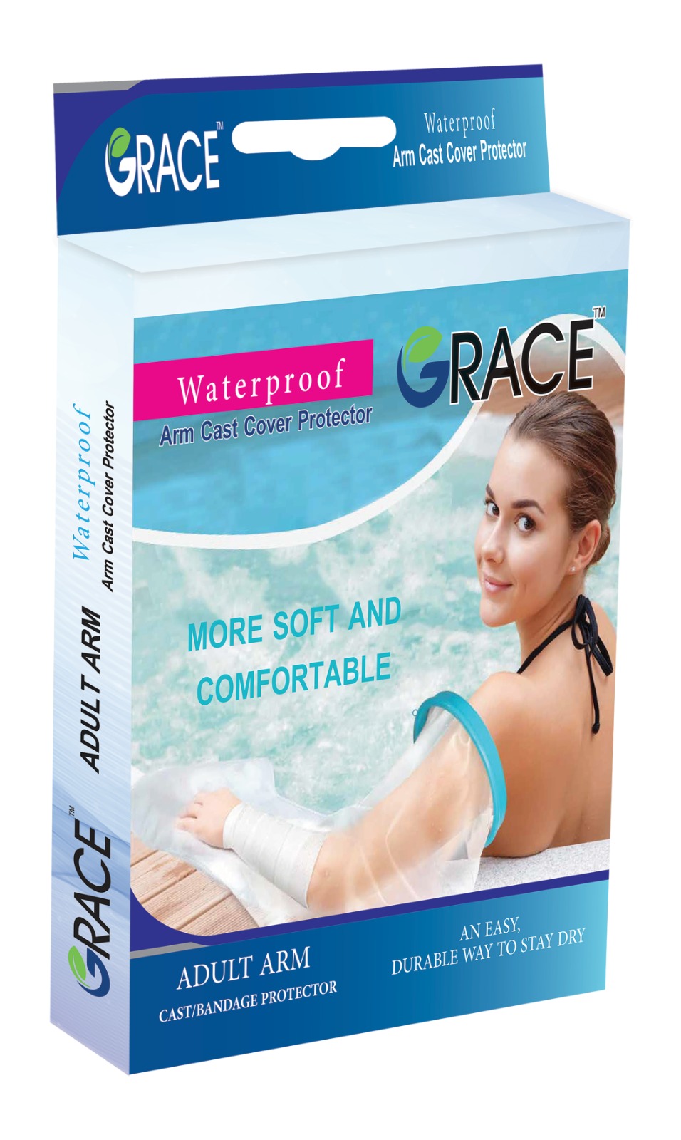 Grace Long Arm Cast Cover Protector For Adults image number 0