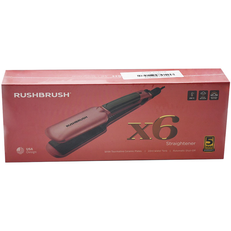 Rush Brush X6Straightener Rose Gold/Rb-X6 image number 0