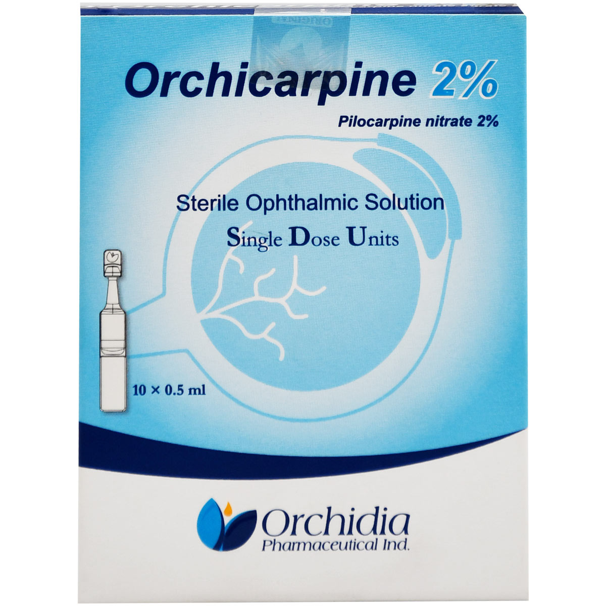 Orchicarpine 2% 0.5ml Eye Drop 10 Units image number 0