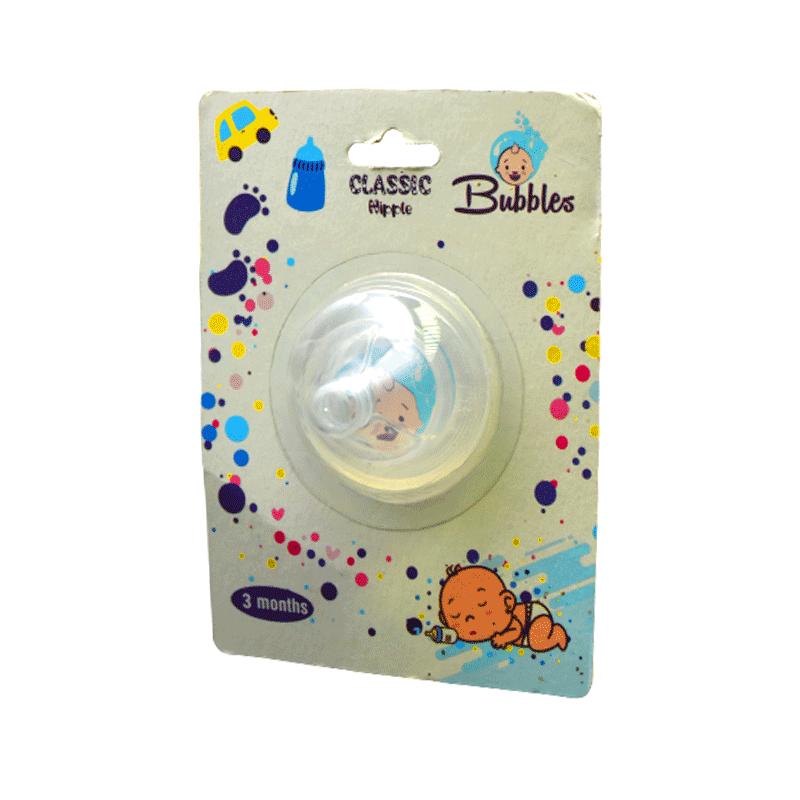 Bubbles Classic Nipple Silicone (3) M image number 0