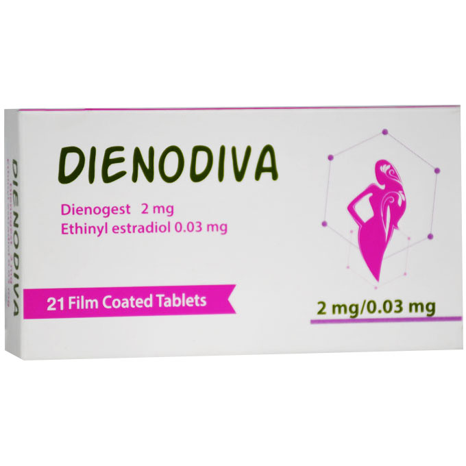 Dienodiva (2mg+0.03mg) 21 Film Coated Tablets image number 0
