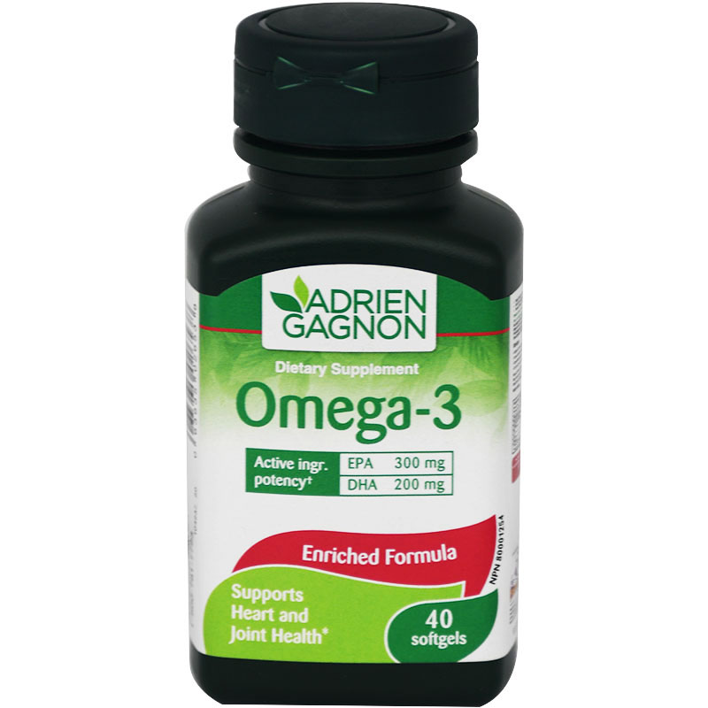 Adrien Gagnon Omega 3 40/Soft Gels image number 0