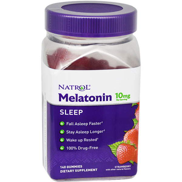 Natrol Melatonin 10mg Strawberry Flavor 140 Gummy image number 0