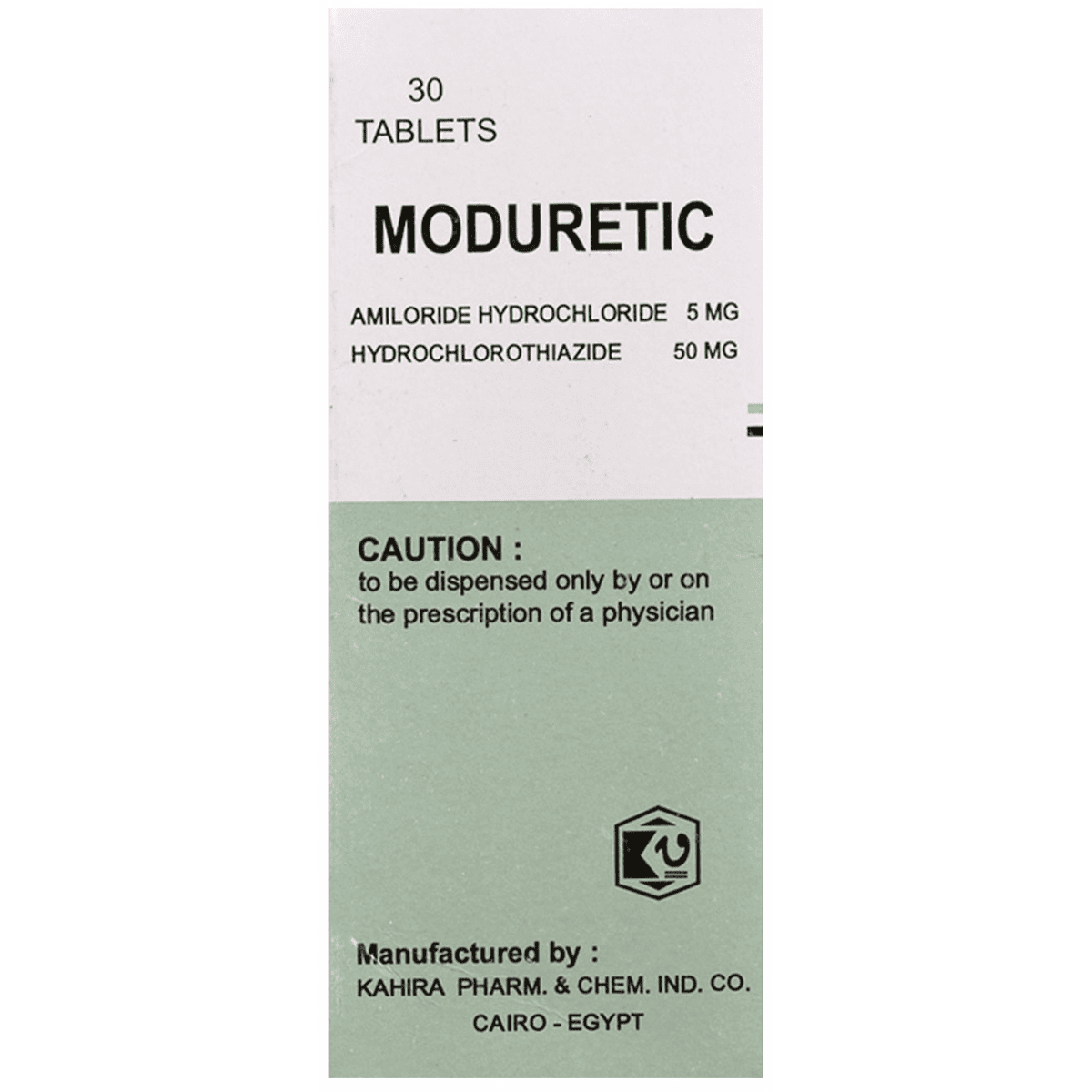 Moduretic 5Mg/50mg 30 Tablets image number 0