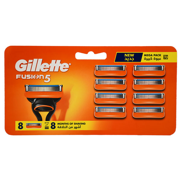 Gillette Fusion (5) Blades 8 Pieces image number 0
