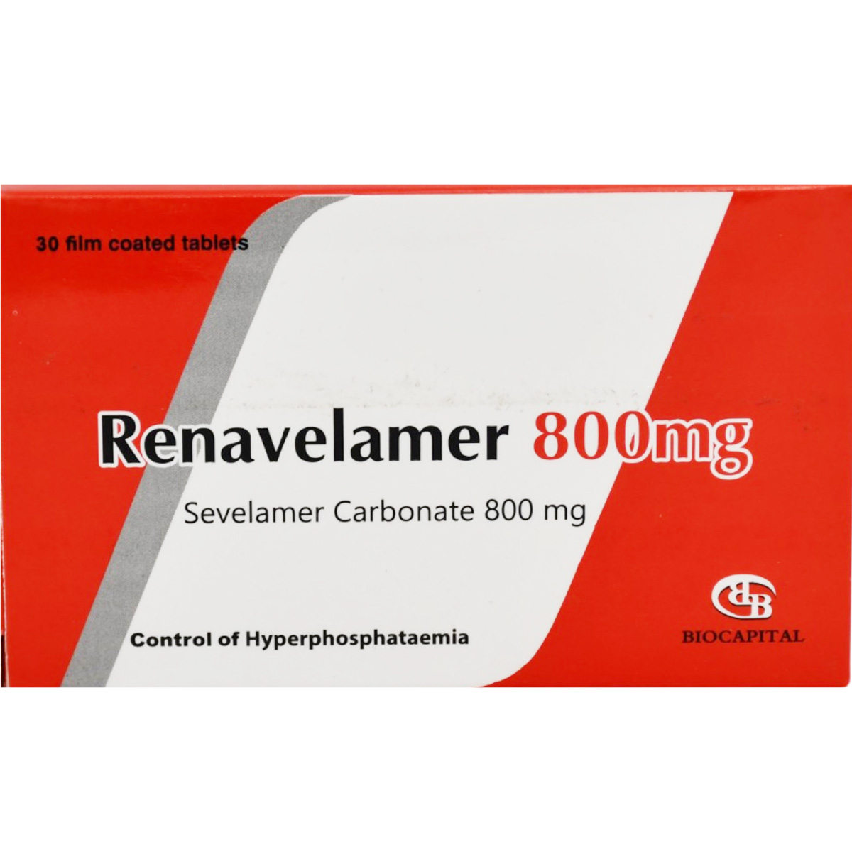 Renavelamer 800mg 30 Film Coated Tablets image number 0