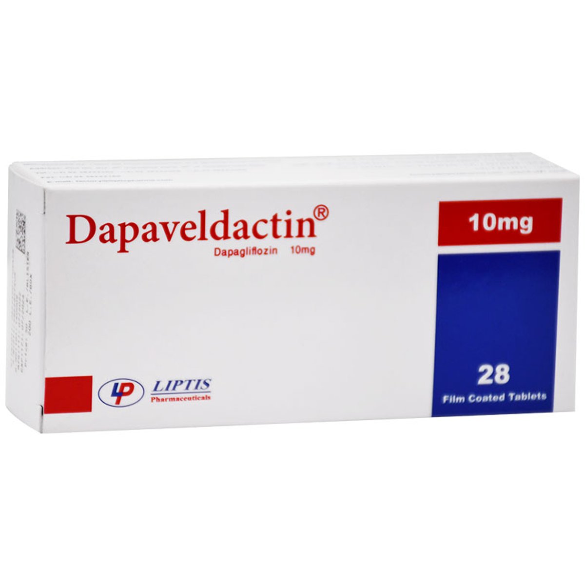 Dapaveldactin 10mg 28 Film Coated Tablets image number 0