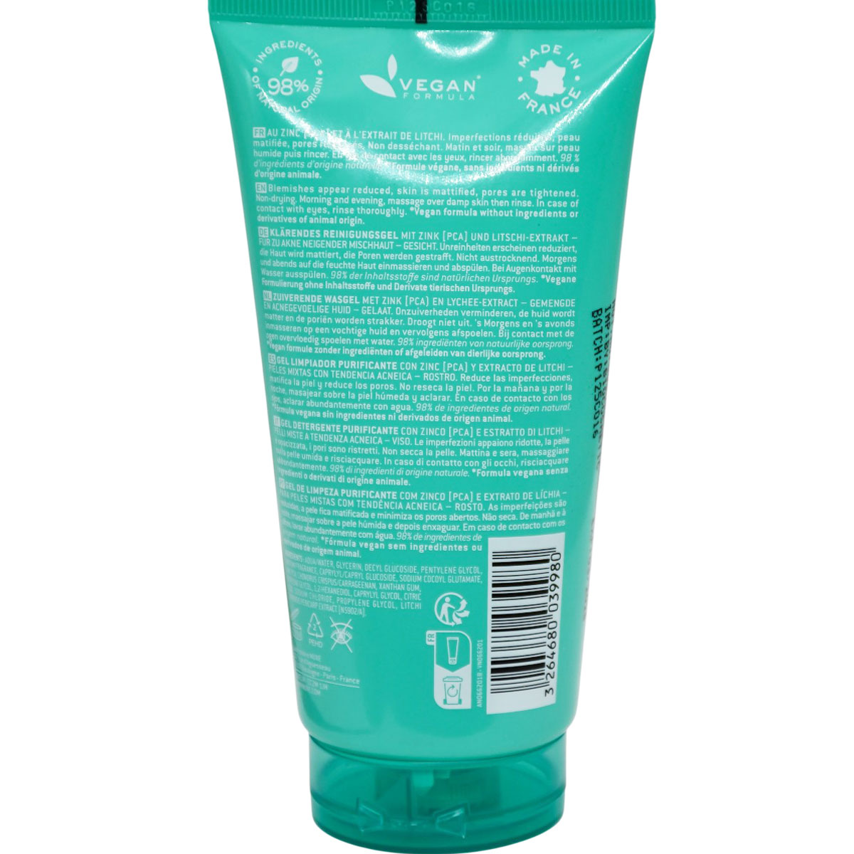 Nuxe Zinc Power Purifying Cleansing Gel 150ml image number 1