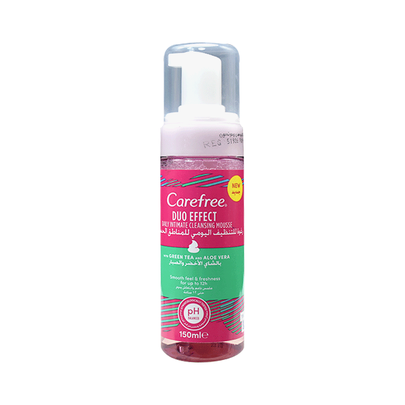 Carefree Duo Effect Intimate Clen.Green Tea Aloe Vera 150ml image number 0