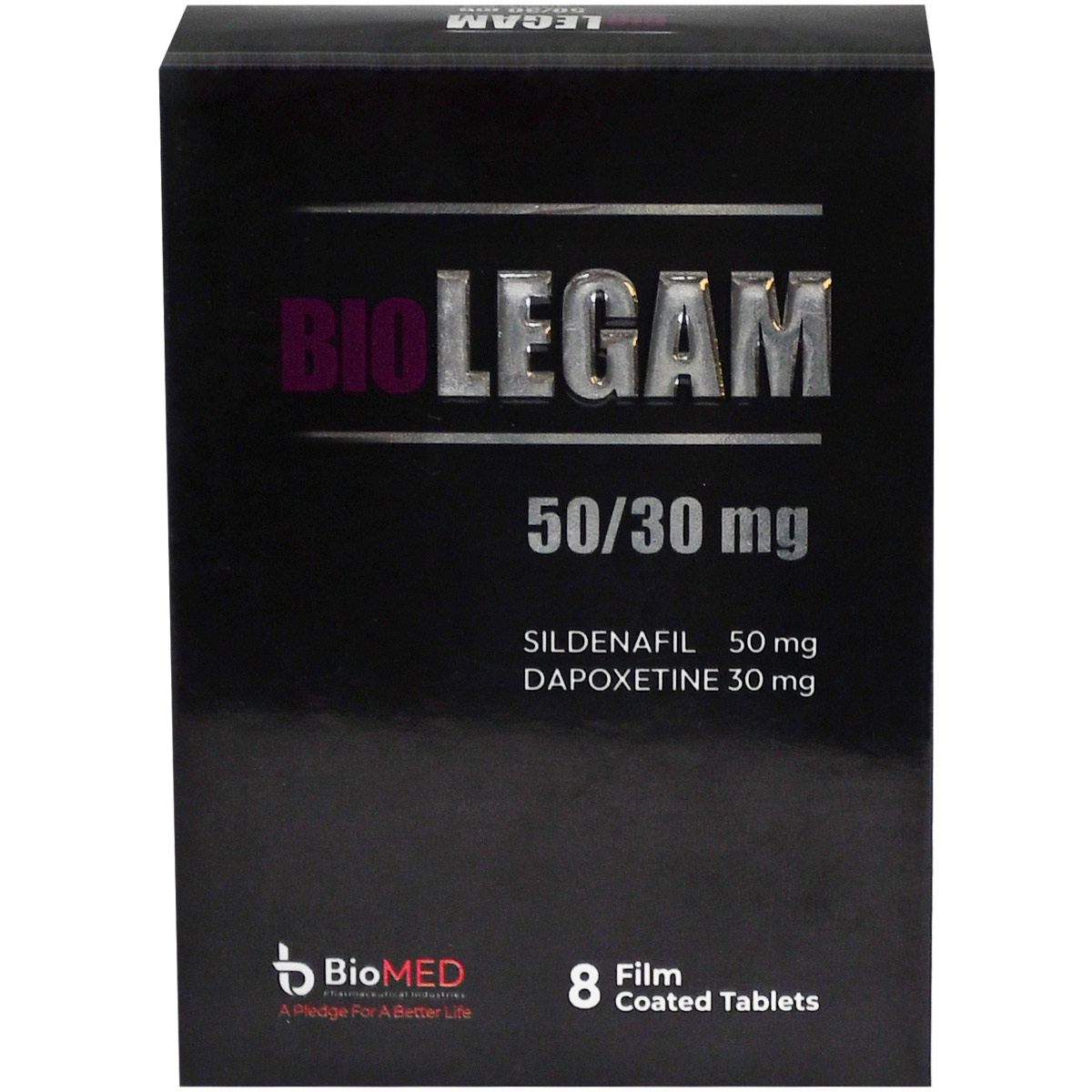 Biolegam 50 mg/30 mg 8 Film Coated Tablets image number 0